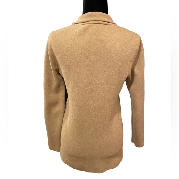J. CREW Fall 2020 Sweater Blazer Heather Acorn 2 Button Front Closure size XS - Picture 11 of 12